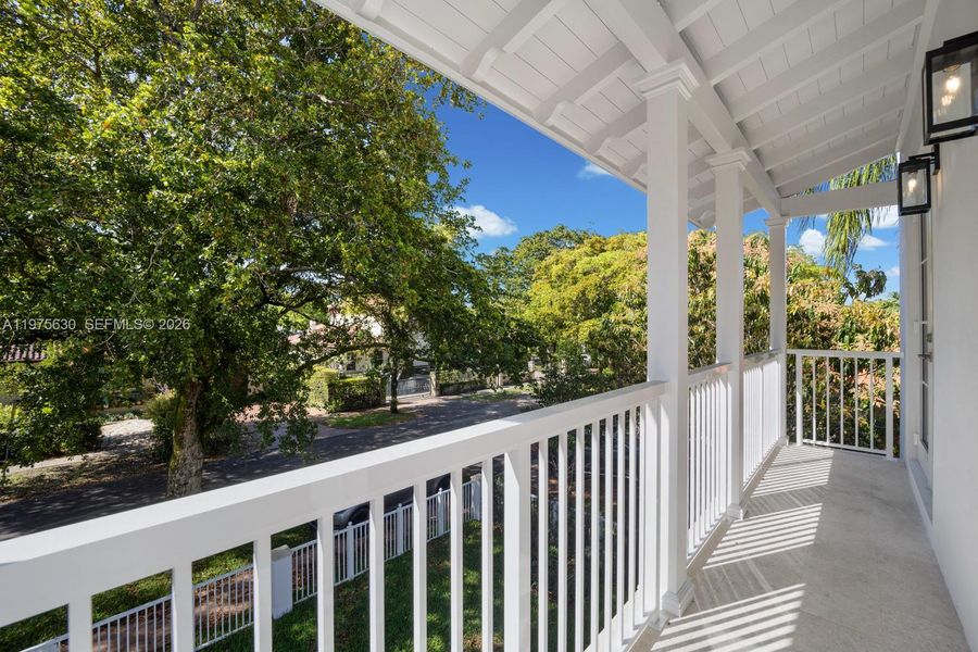 Exterior details and patio area of a home in , Coral Gables (Image 29).