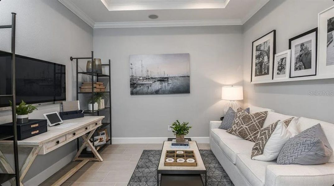 Furnished interior view inside a new home in Esplanade at Azario Lakewood Ranch, Bradenton (Image 9).