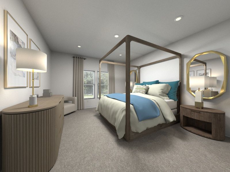 Furnished interior view inside a new home in Mansker Farms - Bronze Series, Hendersonville (Image 5).