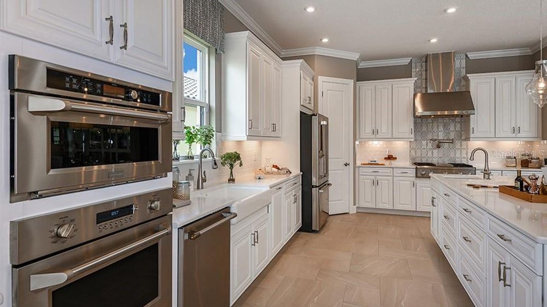 Furnished interior view inside a new home in Esplanade at Wiregrass Ranch, Wesley Chapel (Image 12).