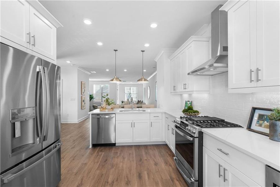 Furnished interior view inside a new home in Waterhaven, Cumming (Image 14).