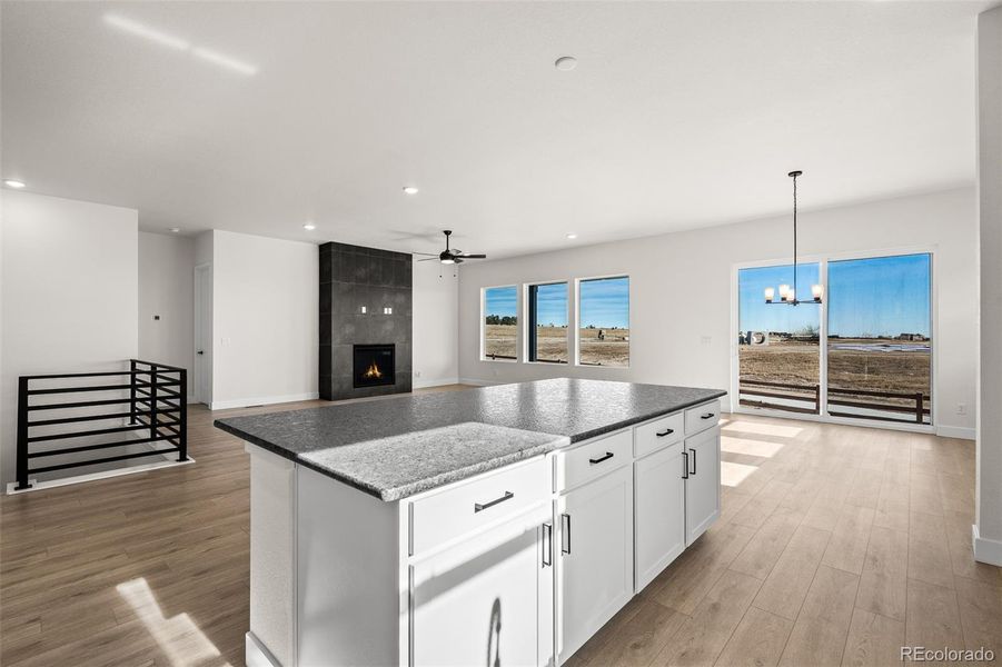 Furnished interior view inside a new home in Wolf Ranch - Enclave Collection, Colorado Springs (Image 8).