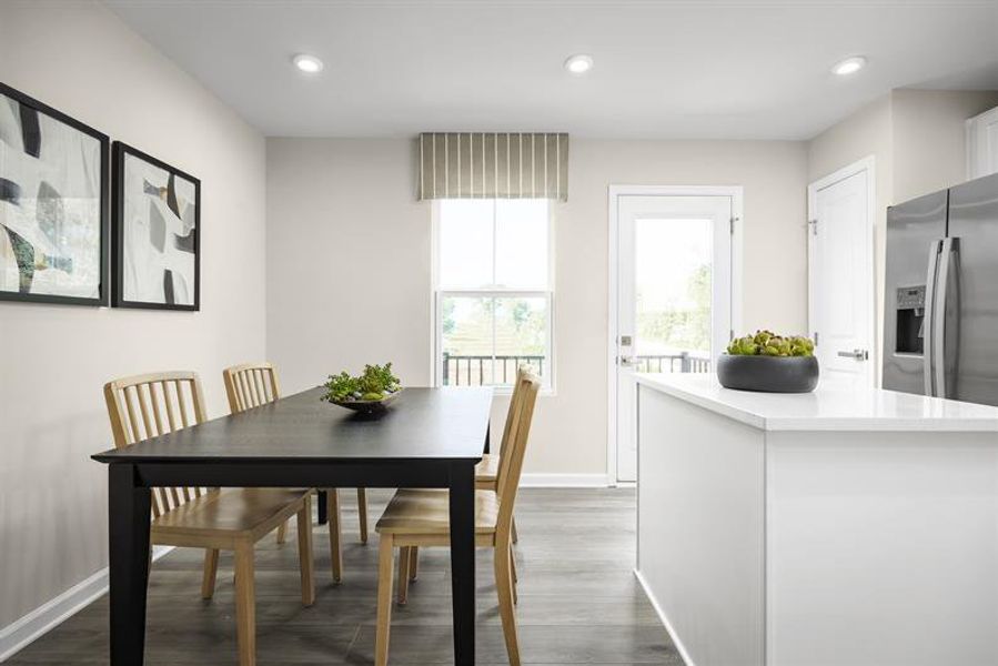 Representative furnished interior of a home built from the Spencer by Ryan Homes in Northerly, Charlotte (Image 8).