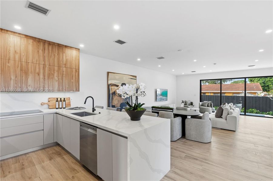 Furnished interior view inside a new home in , Miami (Image 44). Furnished interior view inside a new home in , Miami (Image 44).