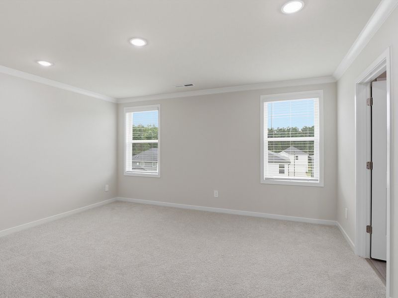 Spacious, unfurnished interior of a new home in The Heritage at Buffaloe Reserve, Raleigh (Image 17). Spacious, unfurnished interior of a new home in The Heritage at Buffaloe Reserve, Raleigh (Image 17).