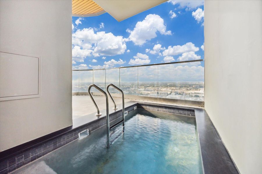 Experience the epitome of luxury living with this penthouse's exclusive private pool, offering breathtaking panoramic views.