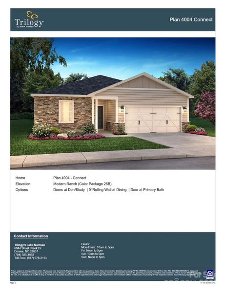 Front Exterior Rendering Front Exterior Rendering