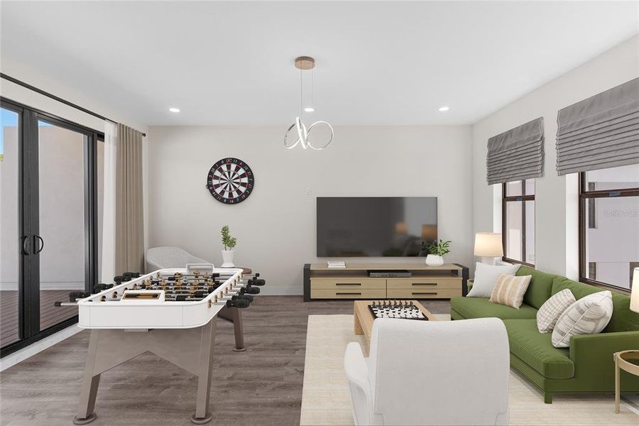 Furnished interior view inside a new home in , Tampa (Image 8).