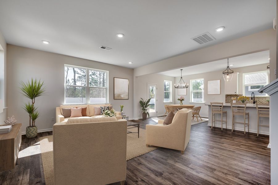 Furnished interior view inside a new home in Somerset, Myrtle Beach (Image 10).
