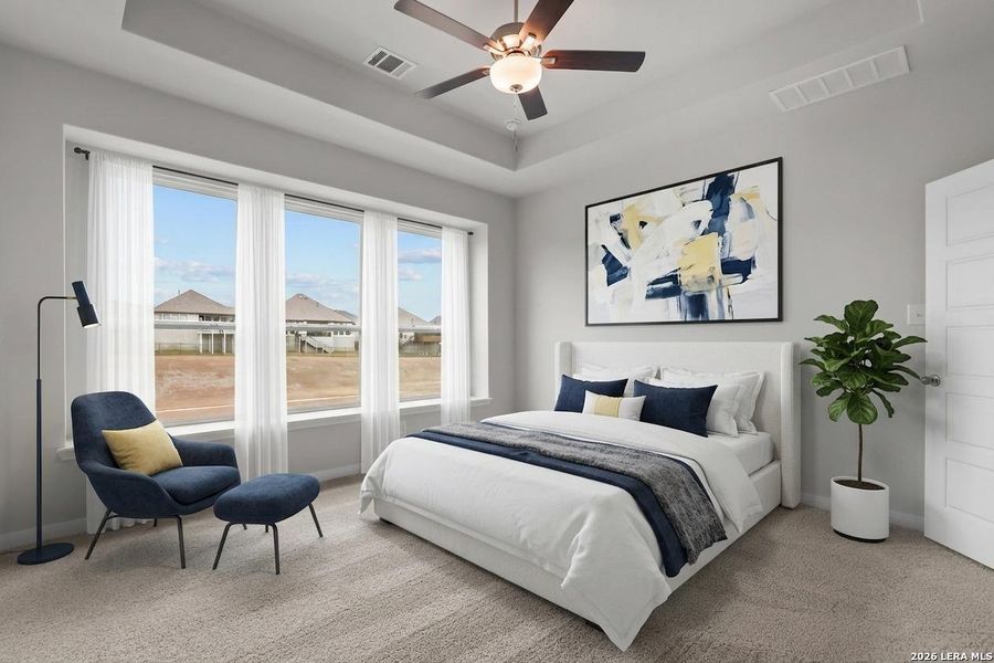 Furnished interior view inside a new home in Homestead, Schertz (Image 12). Furnished interior view inside a new home in Homestead, Schertz (Image 12).