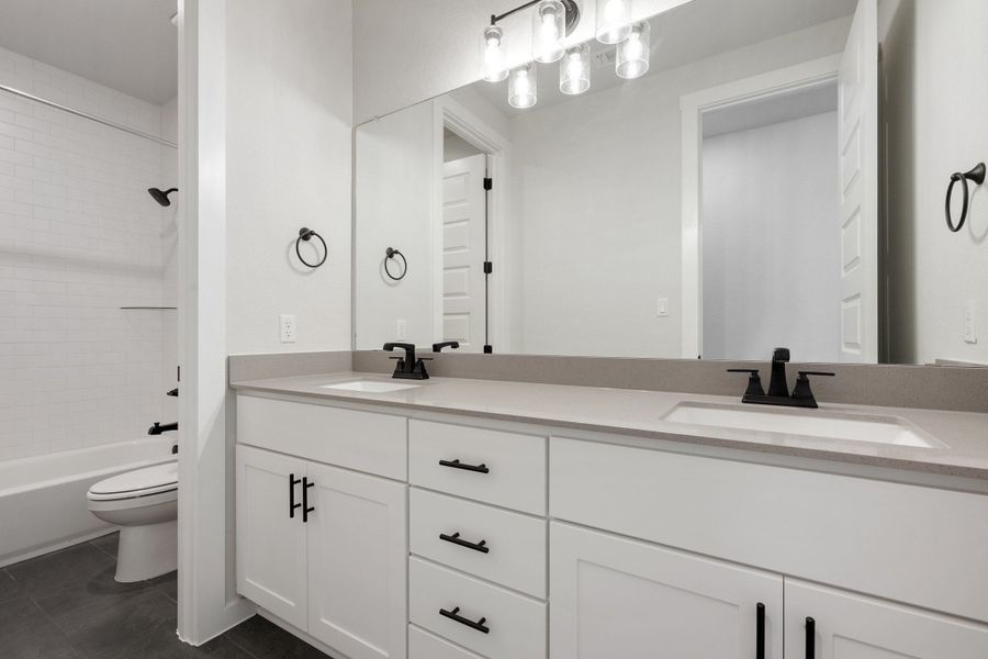 Furnished interior view inside a new home in Lariat, Liberty Hill (Image 14).