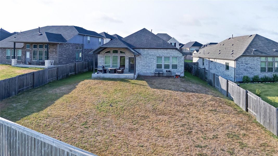 Aerial View of Backyard