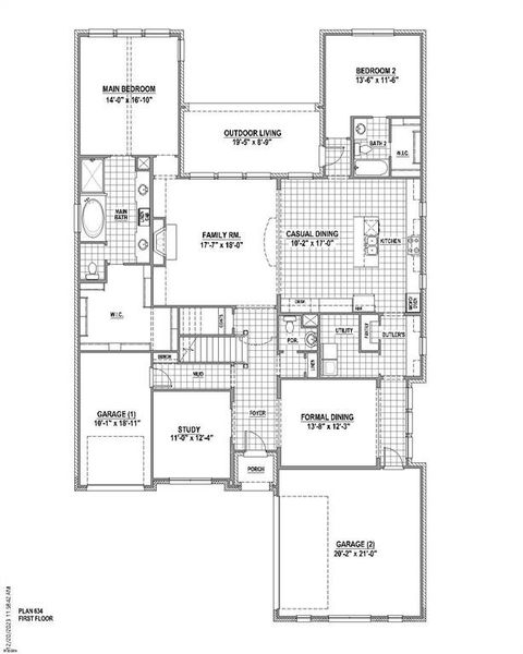 1st Level Floor Plan