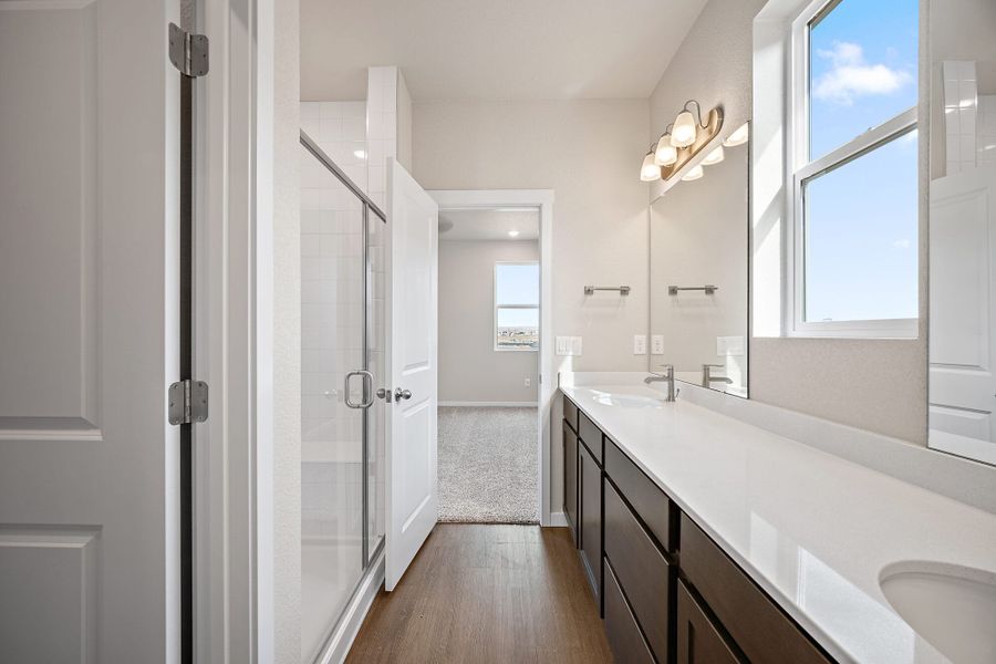 Furnished interior view inside a new home in Ridge at Lorson Ranch, Colorado Springs (Image 14).