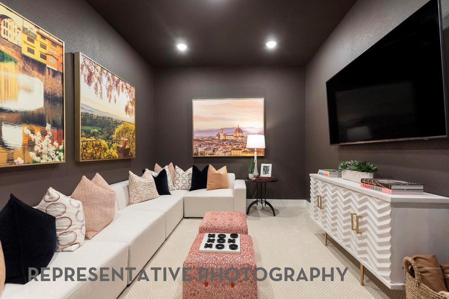 Furnished interior view inside a new home in Santa Rita Ranch, Liberty Hill (Image 30).