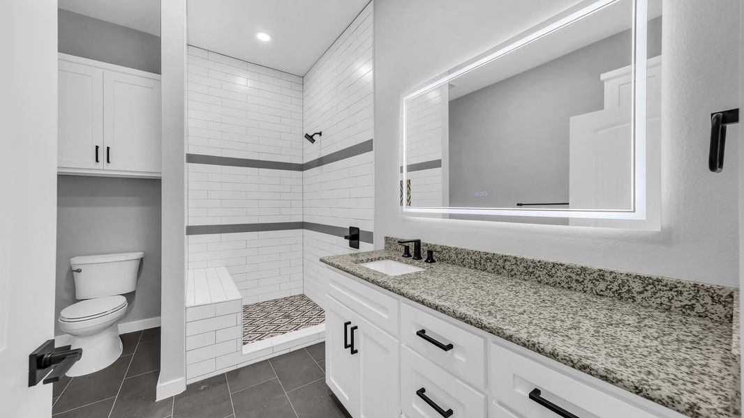 Furnished interior view inside a new home in Oak Water Ranch, Granbury (Image 9).