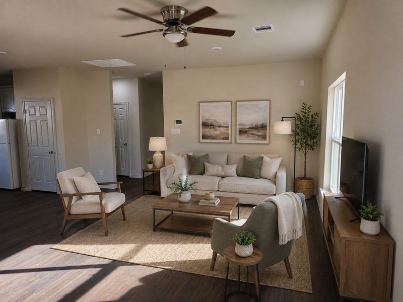 Staged Living Room Staged Living Room