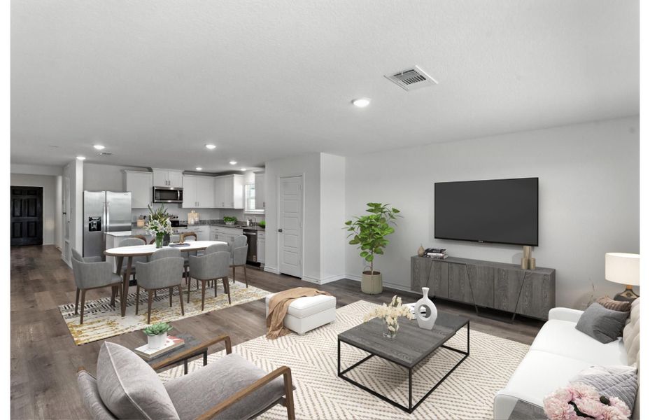 Representative furnished interior of a home built from the Durant by Centex in Vista Real, Converse (Image 11).