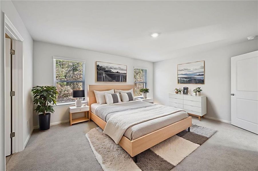 Furnished interior view inside a new home in Creekside at Oxford Park, Fairburn (Image 16).
