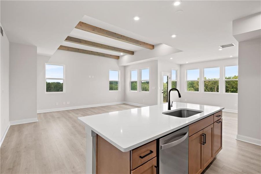 Furnished interior view inside a new home in Gatherings® at GreenHouse, Marietta (Image 12).