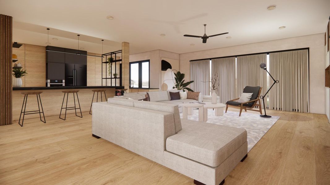 Furnished interior view inside a new home in , Boca Raton (Image 8). Furnished interior view inside a new home in , Boca Raton (Image 8).