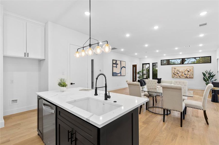 Furnished interior view inside a new home in , Dallas (Image 31).