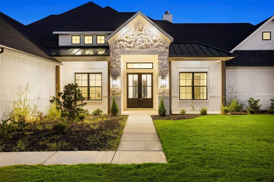 Front exterior of a new home in , Waxahachie, TX, highlighting curb appeal (Image 28).