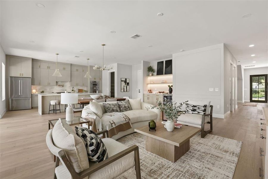 Furnished interior view inside a new home in College Park, Orlando (Image 13). Furnished interior view inside a new home in College Park, Orlando (Image 13).