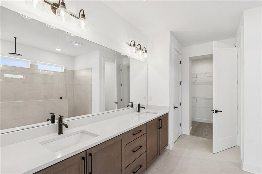 Furnished interior view inside a new home in Crescent Pointe at Great Sky, Canton (Image 8).