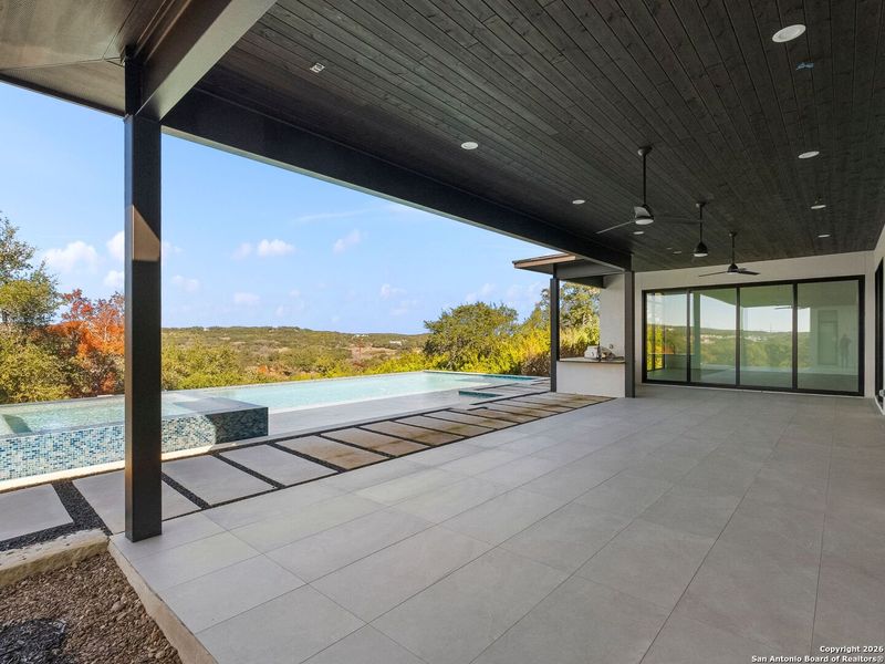 Exterior details and patio area of a home in , Boerne (Image 37).