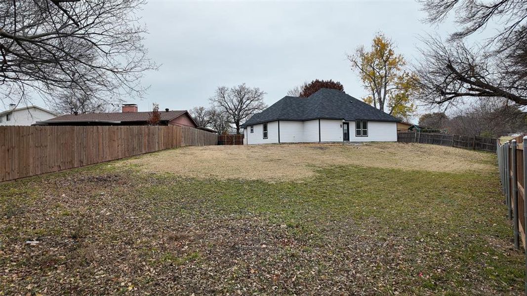Exterior details and patio area of a home in , Lewisville (Image 3). Exterior details and patio area of a home in , Lewisville (Image 3).