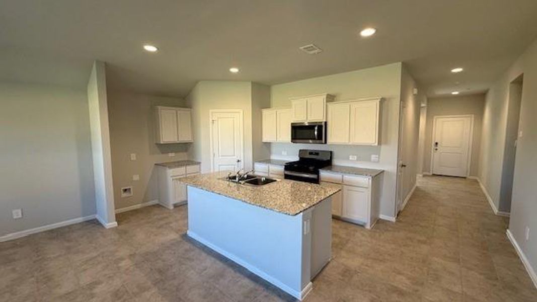 Kitchen - All Home and community information, including pricing, included features, terms, availability and amenities, are subject to change at any time without notice or obligation. All Drawings, pictures, photographs, video, square footages, floor plans, elevations, features, colors and sizes are approximate for illustration purposes only and will vary from the homes as built.