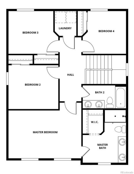2D floor plan layout of this home in Farmstead, Berthoud, CO (Image 3).