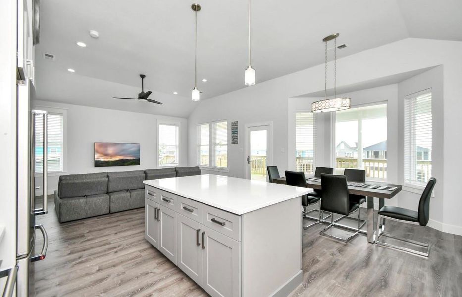 Furnished interior view inside a new home in , Galveston (Image 3). Furnished interior view inside a new home in , Galveston (Image 3).