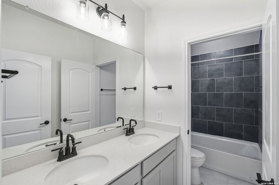 Furnished interior view inside a new home in Davis Ranch, San Antonio (Image 13).