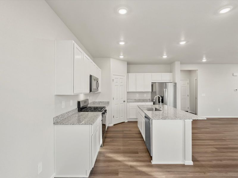 Furnished interior view inside a new home in Lake Bluff, Greeley (Image 3).