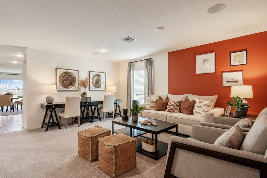 Representative furnished interior of a home built from the King by Holiday Builders in Poinciana, Poinciana (Image 7). Representative furnished interior of a home built from the King by Holiday Builders in Poinciana, Poinciana (Image 7).