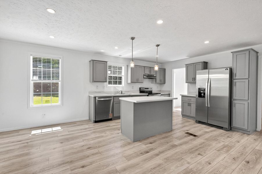Furnished interior view inside a new home in , Cross (Image 7).