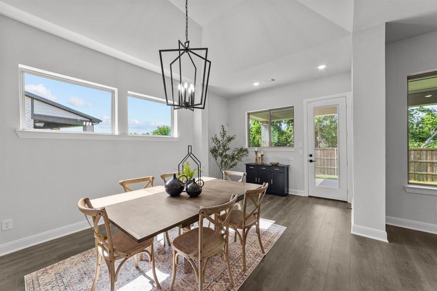 Furnished interior view inside a new home in South Pointe Manor Series, Mansfield (Image 24). Furnished interior view inside a new home in South Pointe Manor Series, Mansfield (Image 24).