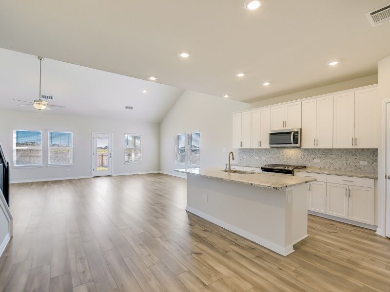 Furnished interior view inside a new home in Butler Farms - Boulevard Collection, Liberty Hill (Image 3).