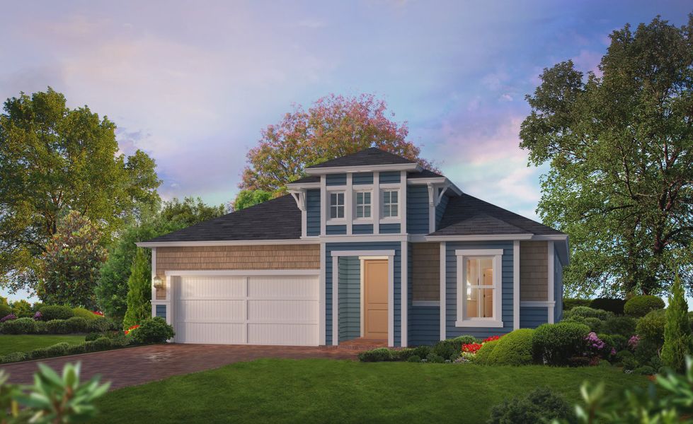 Representative exterior photo of a completed home built from the Serena by ICI Homes in Mosaic, Daytona Beach, FL (Image 4).