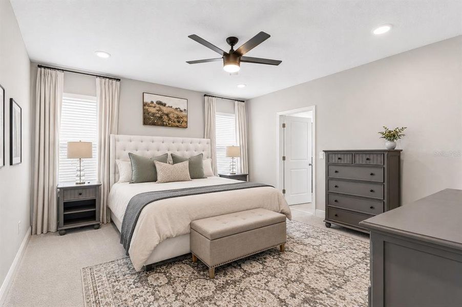 Furnished interior view inside a new home in Woodcreek, Wesley Chapel (Image 38). Furnished interior view inside a new home in Woodcreek, Wesley Chapel (Image 38).
