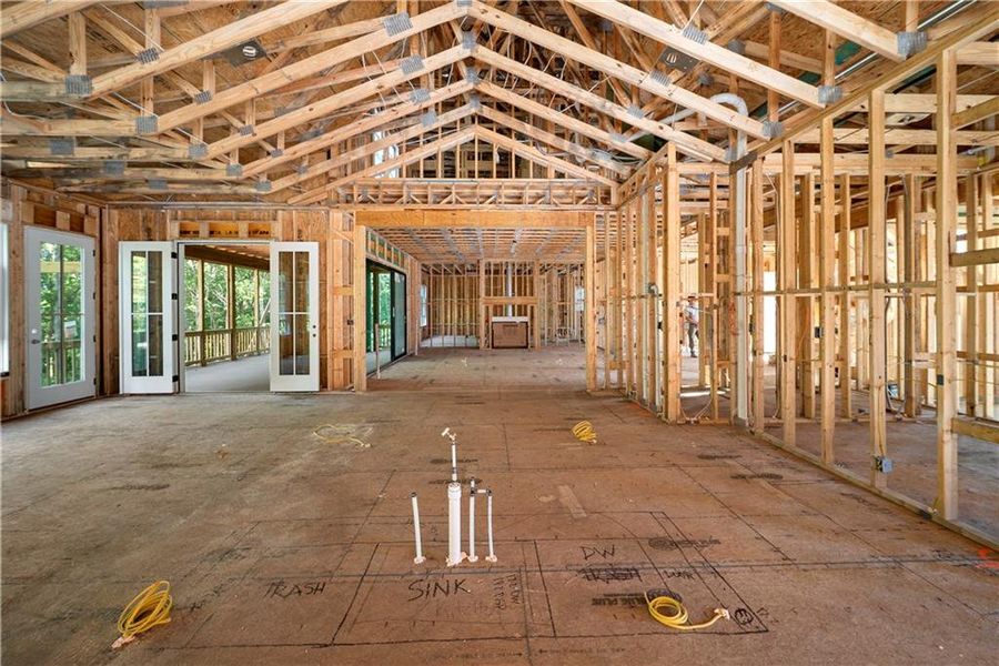 In-progress construction of a new home in Aster, Milton, GA (Image 42).
