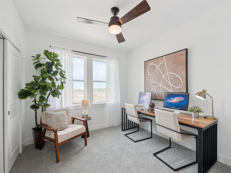 Convenient home office (*Photo not of actual home and used for illustration purposes only.)