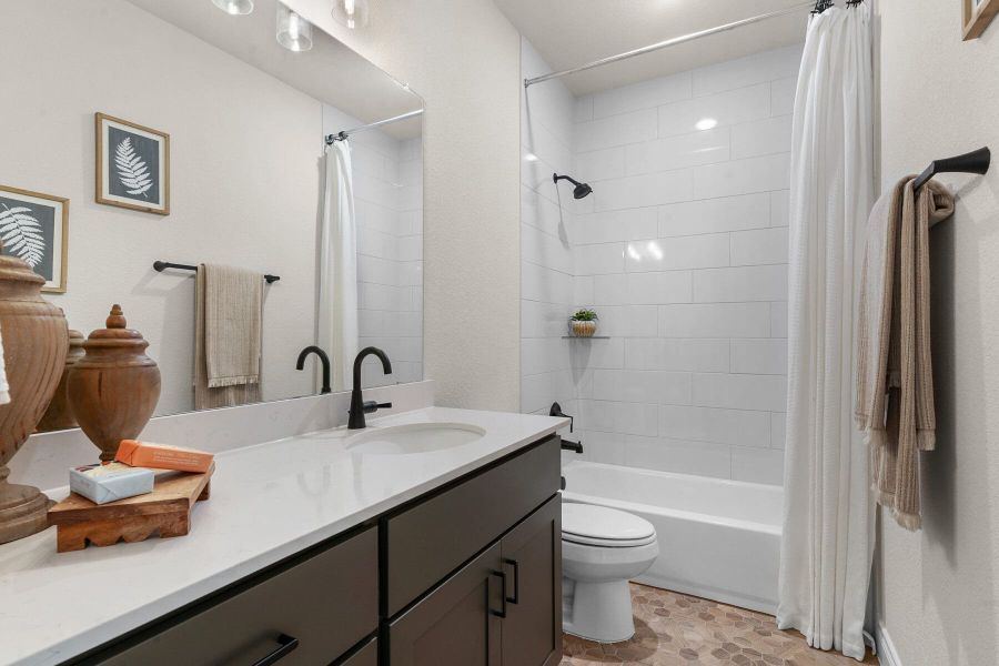 Furnished interior view inside a new home in The Colony- Pine Cove, Bastrop (Image 31).