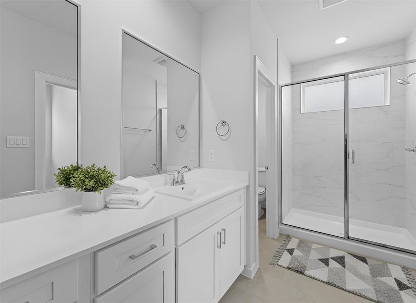 Furnished interior view inside a new home in Shiloh Reserve, Houston (Image 5). Furnished interior view inside a new home in Shiloh Reserve, Houston (Image 5).