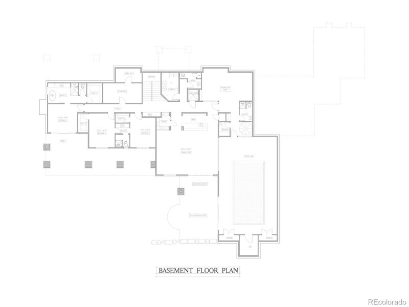 Basement floor plan Basement floor plan