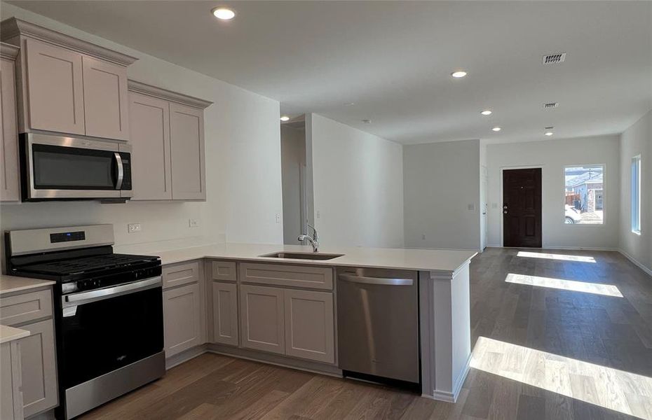 Open-concept living areas *actual home