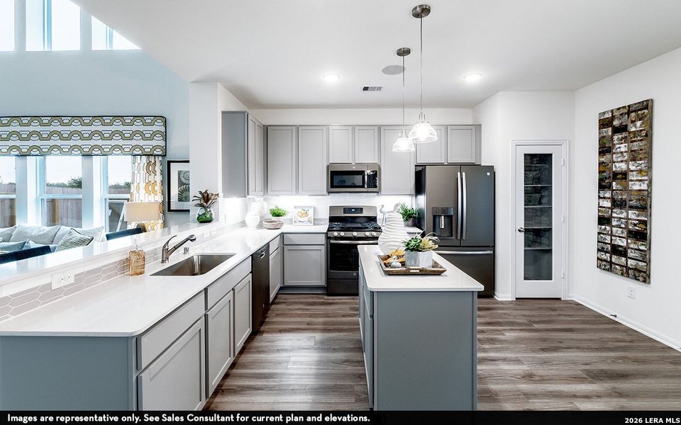 Furnished interior view inside a new home in Hickory Ridge, Elmendorf (Image 3).