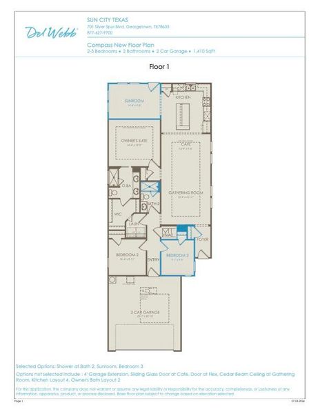 Explore the functional layout of this 2-3 bedroom, 2-bathroom home featuring a two-car garage and dedicated sunroom. Explore the functional layout of this 2-3 bedroom, 2-bathroom home featuring a two-car garage and dedicated sunroom.